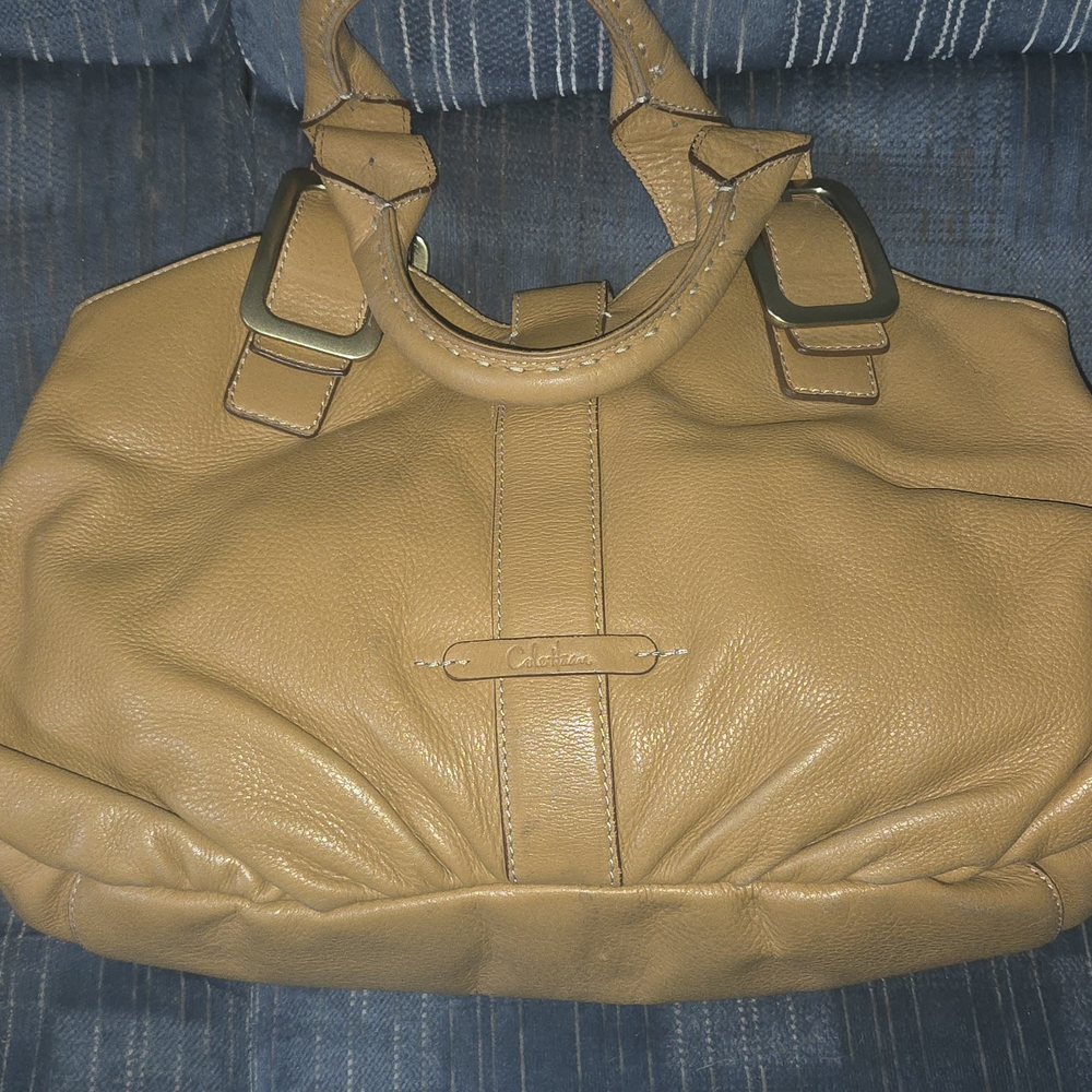 Cole Haan Tan Leather Shoulder Bag - Picture 3 of 8